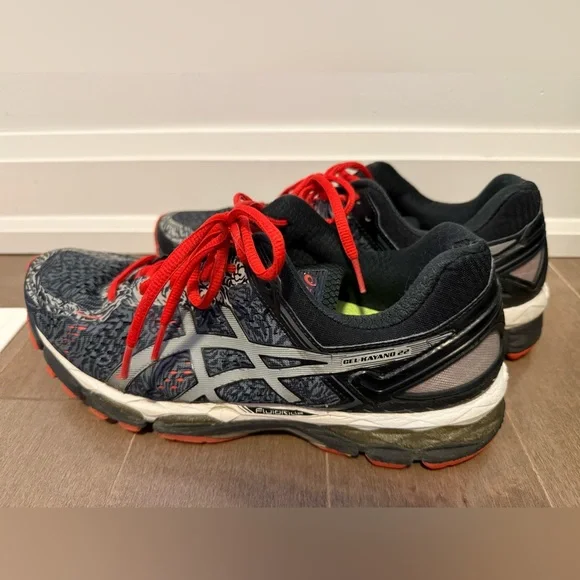ASICS Gel Kayano 22 Lite Show in Carbon Cherry Tomato Running Shoes- size 10 - Picture 2 of 7